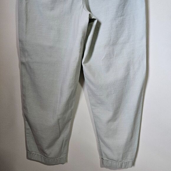 EUC J. CREW LIGHT MINT GREEN COTTON RELAXED CHINOS PANTS SIZE 12 / L - Picture 4 of 16